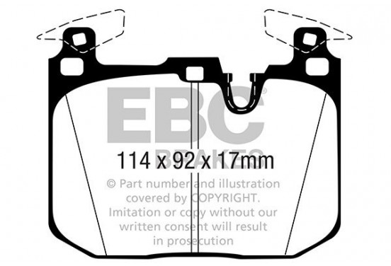 EBC BlueStuff - Voorzijde voor BMW M2 F87 Vooras - Afbeelding 3
